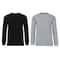 Galaxy by Harvic Fleece-Lined Men's Crew Neck Pullover Sweatshirt 2 Pack